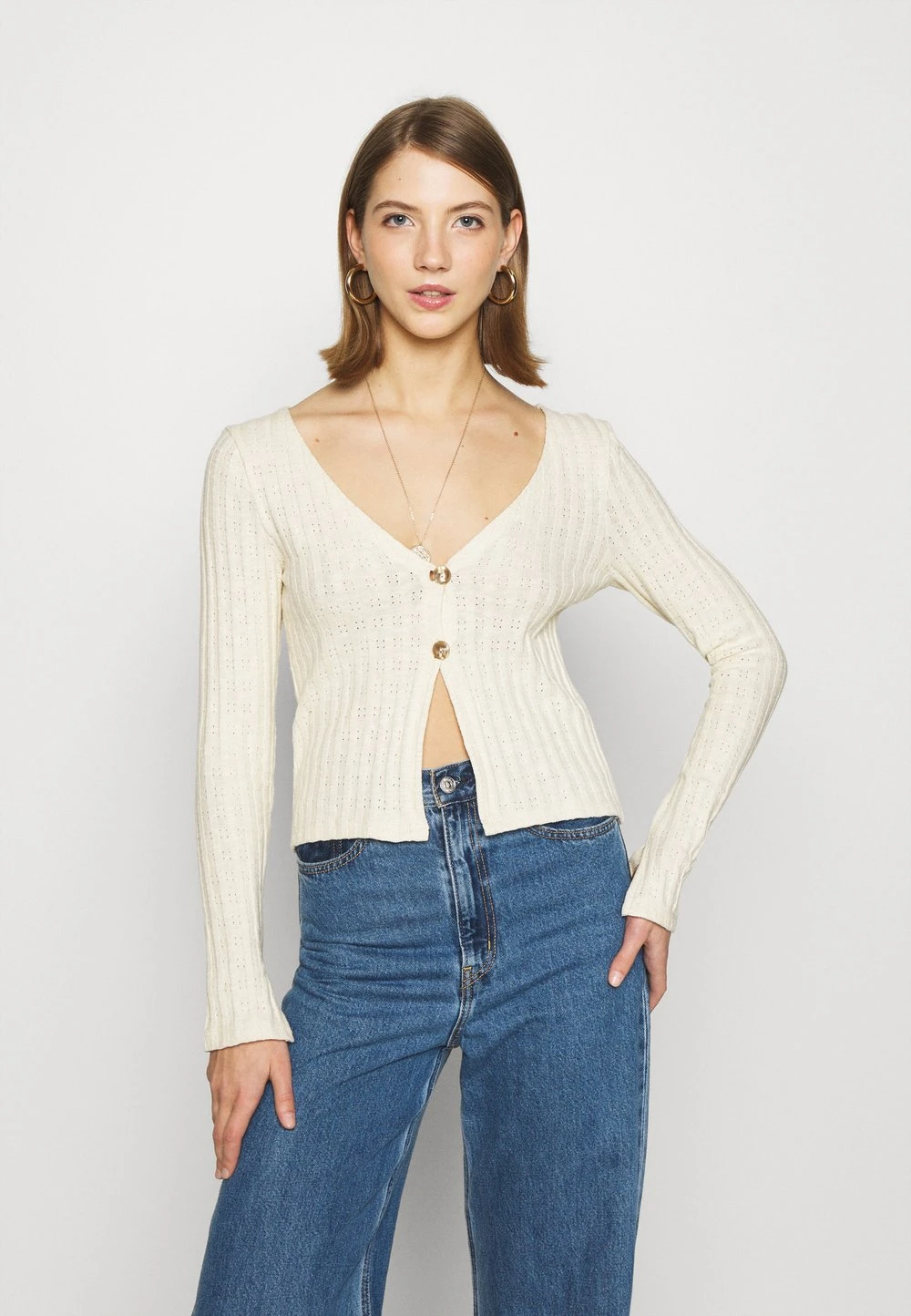 09f9e02c23f449c4a57c7c26317c3bf5.jpg Nly by Nelly BUTTON DOWN CARDIGAN - Gilet Prix Bradés pulls et gilets col en v profond femme -Nly by Nelly boutique 09f9e02c23f449c4a57c7c26317c3bf5