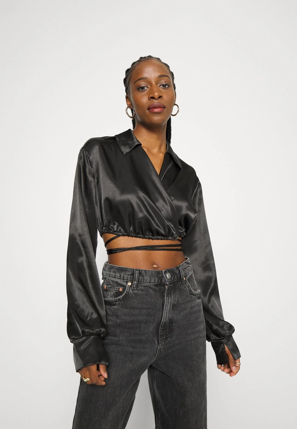 127054f0b5694d8aa366adeeb6555258.jpg Nly by Nelly WRAP BLOUSE - T-shirt à manches longues Prix Affortable chemises & blouses cache-cœur femme -Nly by Nelly boutique 127054f0b5694d8aa366adeeb6555258