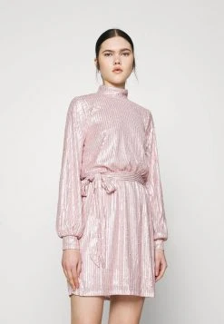 Qualité Garantie Nly by Nelly HIGH NECK SEQUIN DRESS - Robe de soirée robes col officier femme