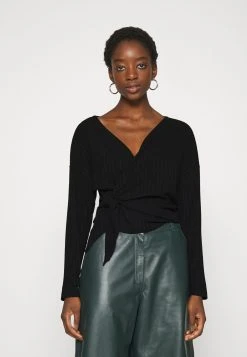 Nly by Nelly LUXURIOUS WRAP - T-shirt Ă manches longues Prix Discount t-shirts et tops cache-cœur femme