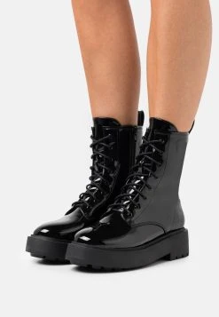 Prix Usine Nly by Nelly PERFECT LACED UP BOOT - Bottines à plateau rond femme