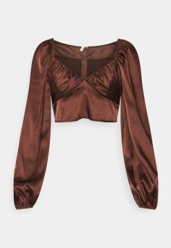Nly by Nelly Authentique 100% RUCHED UP BLOUSE - Blouse chemises & blouses col en v profond femme