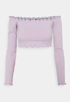 Nly by Nelly OFF SHOULDER SET - T-shirt à manches longues Prix Ourlé pantalons haute femme -Nly by Nelly boutique 26fa0153fcaa4a6bb98b67c111f26f43