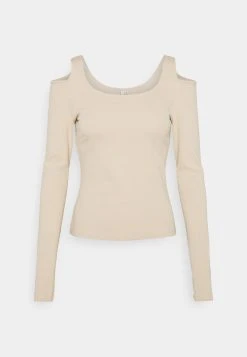 Nly by Nelly Bonne Qualité COLD SHOULDER TOP - T-shirt à manches longues t-shirts et tops encolure large ronde femme