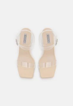 Nly by Nelly Prix d’Amis CLEAR LOW BLOCK HEEL - Sandales sandales et nu-pieds ouvert femme -Nly by Nelly boutique 2a508ef412f647459312c7c69af64a49