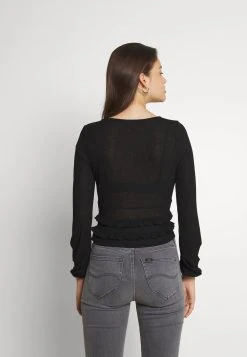 Nly by Nelly SHEER TIE - T-shirt à manches longues Prix Jamais Vus t-shirts et tops col en v profond femme -Nly by Nelly boutique 2d3c1bd035824110885d24efd9e2ed00