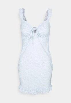 Nly by Nelly DRAWSTRING FRILL DRESS - Robe fourreau Prix Légers robes col en v profond femme