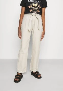 Bon Rapport Coût-Efficacité Nly by Nelly TIE WAIST TWILL PANTS - Pantalon classique pantalons haute femme