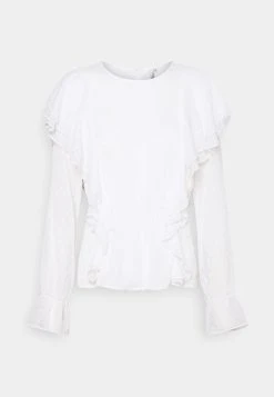 Garantie De Qualité 100% Nly by Nelly FLEXIBLE FRILL - Blouse chemises et blouses col rond femme