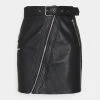 Nly by Nelly DETAILED BIKER SKIRT - Minijupe Authentique 100% jupes fermeture éclair femme -Nly by Nelly boutique 485cffb9551842e6a1ae29e5e106e87e