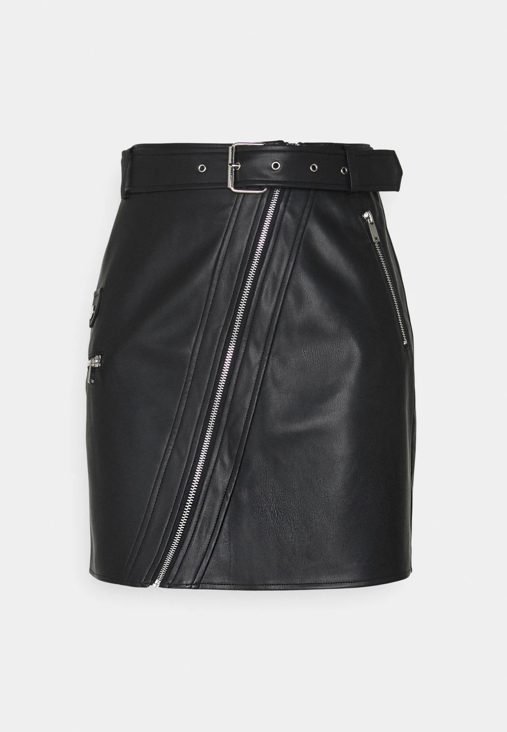 Nly by Nelly DETAILED BIKER SKIRT - Minijupe Authentique 100% jupes fermeture éclair femme 3 Nly by Nelly DETAILED BIKER SKIRT - Minijupe Authentique 100% jupes fermeture éclair femme