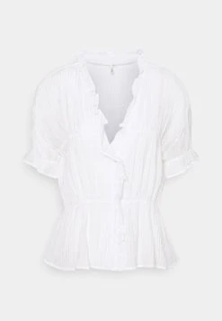 Meilleur Prix Garanti Nly by Nelly NEXT TO YOU FRILL - Blouse chemises et blouses col en v profond femme