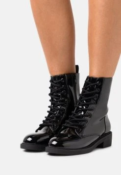 Nly by Nelly Prix Usine LACE UP FLAT BOOT - Bottines à lacets rond femme