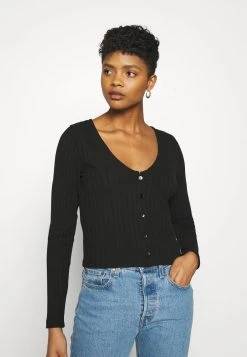 Nly by Nelly Haute Qualité BUTTON UP - Gilet pulls et gilets col en v profond femme