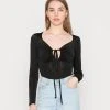 Nly by Nelly Prix Malin CROSS STRAP - T-shirt à manches longues t-shirts et tops col en v profond femme -Nly by Nelly boutique 5f62d8642bd348c887f7f61c622a133f