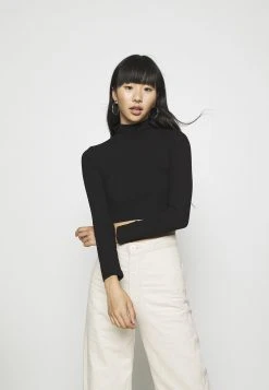 Qualité absolue Nly by Nelly LIGHT CROP - T-shirt à manches longues t-shirts et tops col officier femme