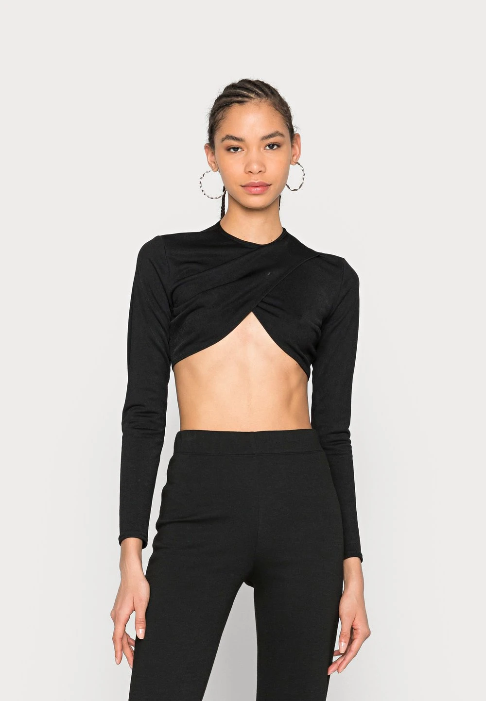 Réduction Nly by Nelly WRAP OVER CROP TOP - T-shirt à manches longues t-shirts et tops col rond femme 3 Réduction Nly by Nelly WRAP OVER CROP TOP - T-shirt à manches longues t-shirts et tops col rond femme