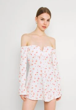 Nly by Nelly excellente qualité OFF SHOULDER PRINT DRESS - Robe en jersey robes carmen femme