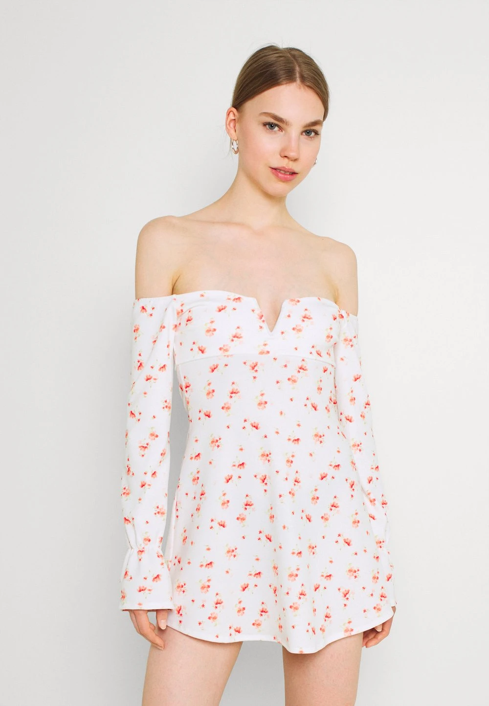 Nly by Nelly excellente qualité OFF SHOULDER PRINT DRESS - Robe en jersey robes carmen femme 3 Nly by Nelly excellente qualité OFF SHOULDER PRINT DRESS - Robe en jersey robes carmen femme