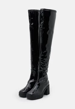 Nly by Nelly Assurance De l’Authenticité EXPRESS YOURSELF THIGH HIGH - Cuissardes bottes carr&eacute; femme -Nly by Nelly boutique 7bb180575ceb4c23b5a1ce71e6e5fe89