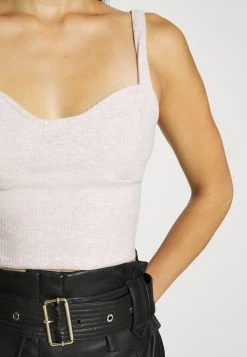 Prix Dégriffé Nly by Nelly COZY - Débardeur t-shirts et tops col en v profond femme -Nly by Nelly boutique 88a07425209e4a6d8dd6c302c32beca7