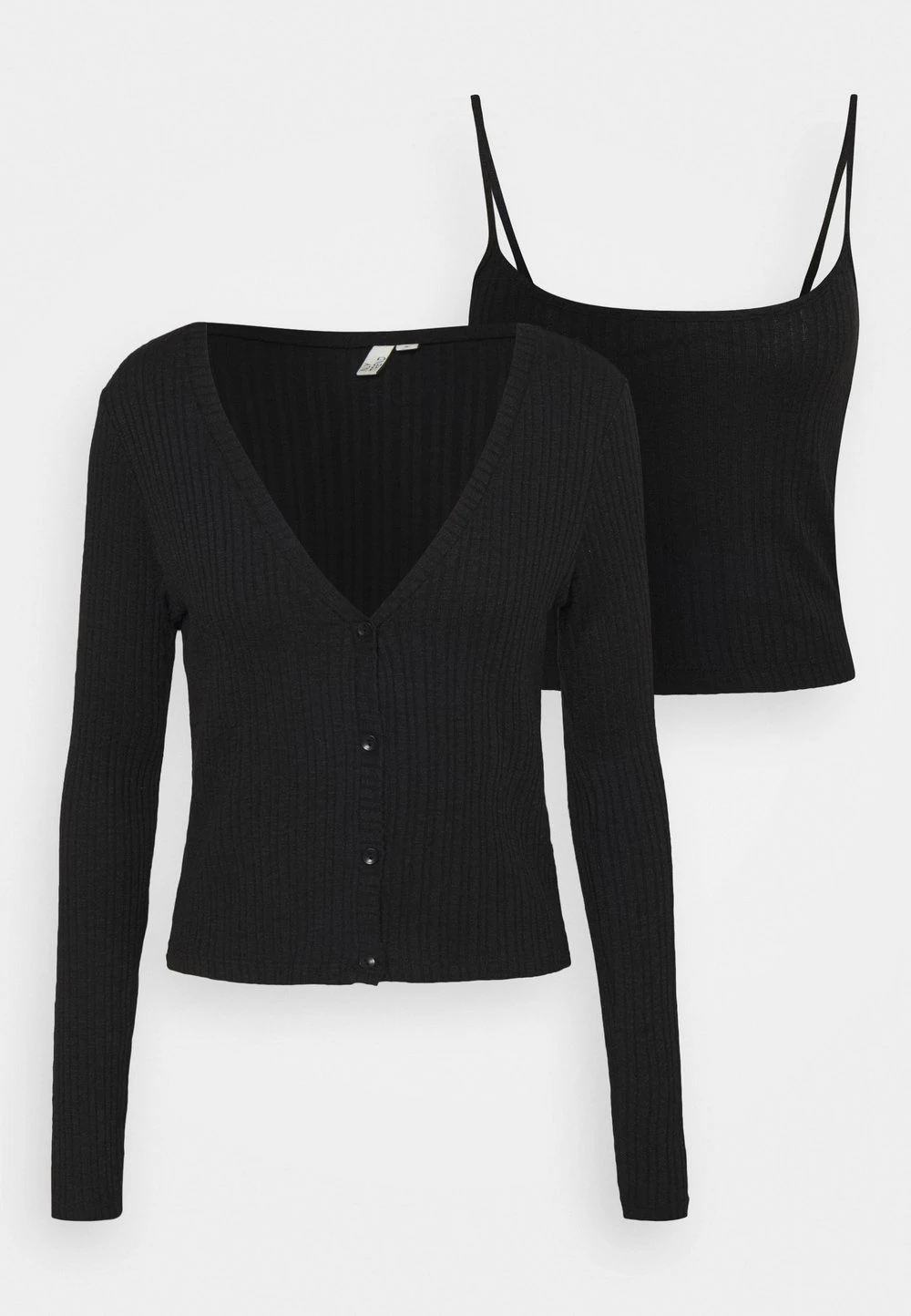 96aa64dd660144b5a34d7071e6ed14a1.jpg Nly by Nelly CARDIGAN SET - Débardeur Prix Légers pulls et gilets col en v profond femme -Nly by Nelly boutique 96aa64dd660144b5a34d7071e6ed14a1