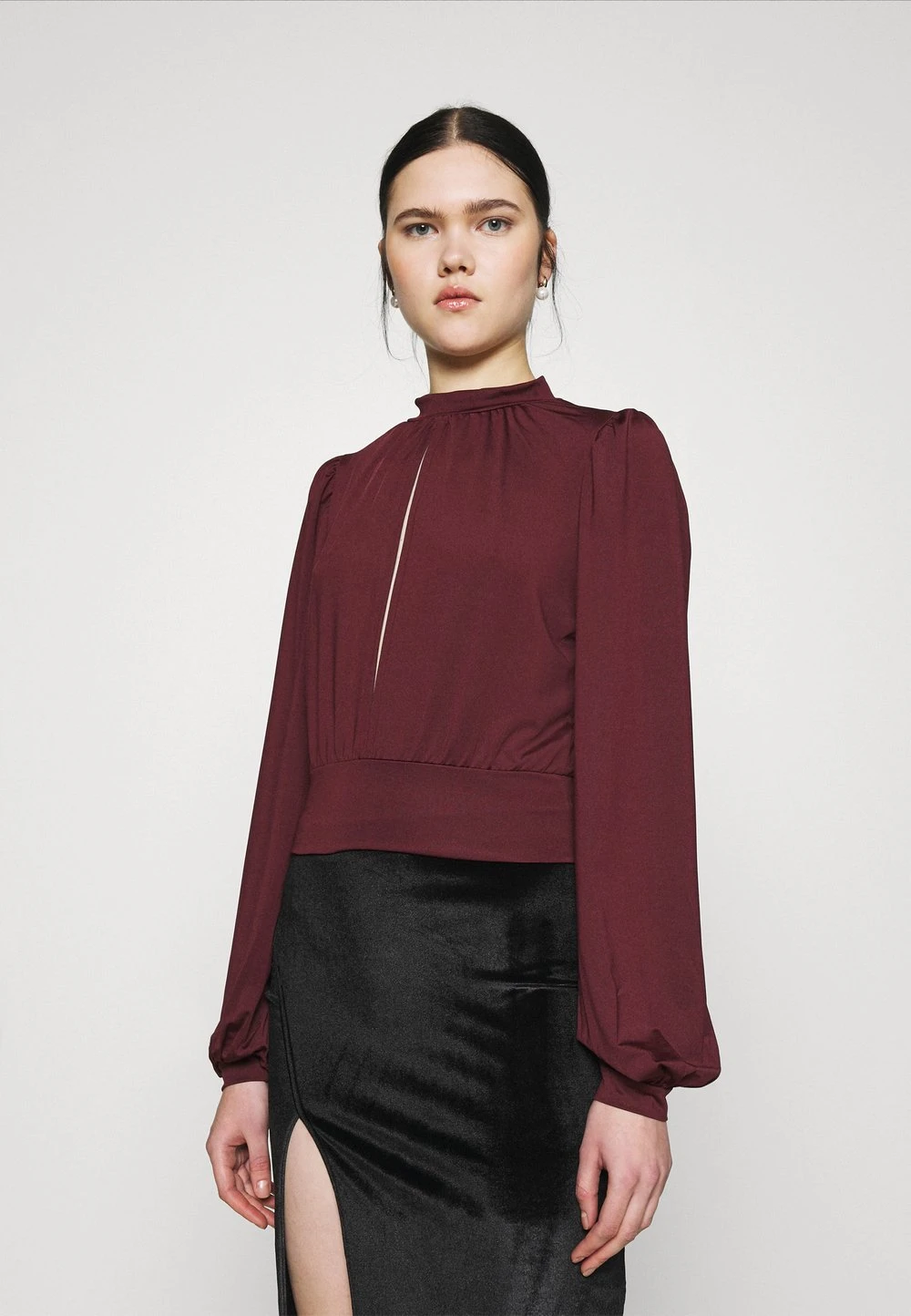 Nly by Nelly KEYHOLE FRONT - T-shirt à manches longues Vendre t-shirts et tops col officier femme 3 Nly by Nelly KEYHOLE FRONT - T-shirt à manches longues Vendre t-shirts et tops col officier femme