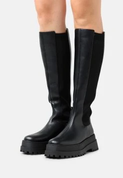 Un Tarif Préférentiel Nly by Nelly UNDER KNEE CHELSEA BOOT - Bottes à plateau rond femme