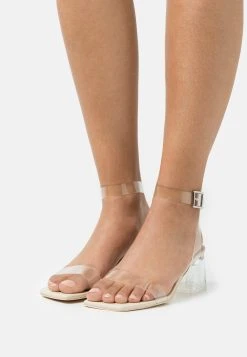 Nly by Nelly Prix d’Amis CLEAR LOW BLOCK HEEL - Sandales sandales et nu-pieds ouvert femme