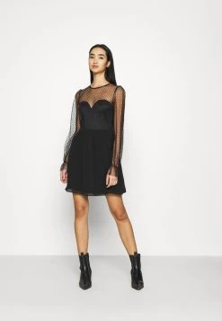 Nly by Nelly RITZY DOT SKATER DRESS - Robe de soirée Qualité garantie 100% robes col rond femme