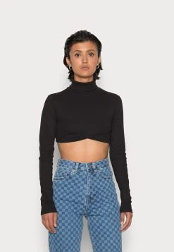 Soldes Nly by Nelly CURVE - T-shirt à manches longues t-shirts et tops col roulé femme