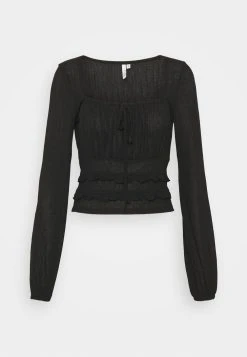 Nly by Nelly SHEER TIE - T-shirt à manches longues Prix Jamais Vus t-shirts et tops col en v profond femme -Nly by Nelly boutique b03e1c8469484d5a8af5c6a91a64e11f