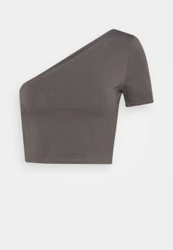 Nly by Nelly Prix De Lancement ONE SHOULDER CROP TEE - T-shirt basique t-shirts et tops couleur unie femme