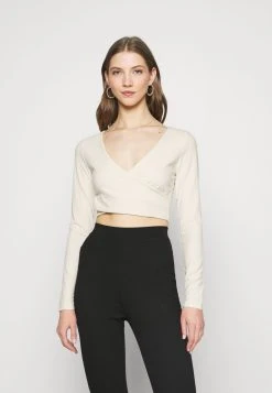 Nly by Nelly CRISS CROSS CROPPED - T-shirt à manches longues Prix Usine t-shirts et tops cache-c&oelig;ur femme
