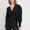 Nly by Nelly Prix Aimable VOLUME WRAP - Blouse chemises et blouses cache-cœur femme -Nly by Nelly boutique b7d351453f57430f94f6326f0bdd21ac