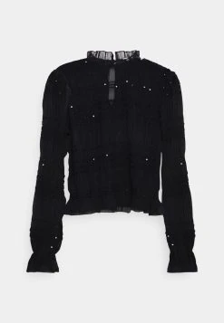 Nly by Nelly RUCHED GLITTER BLOUSE - Blouse Un Tarif Préférentiel chemises & blouses col officier femme 10 Nly by Nelly RUCHED GLITTER BLOUSE - Blouse Un Tarif Préférentiel chemises & blouses col officier femme -Nly by Nelly boutique bc960c2043d14dc3ae5864b3d2841af6