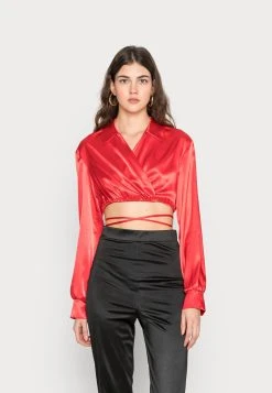 Prix Discount Nly by Nelly WRAP BLOUSE - T-shirt à manches longues chemises & blouses cache-cœur femme