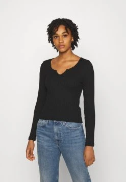 Prix Usine Nly by Nelly V DETAIL - T-shirt à manches longues t-shirts et tops col en v profond femme