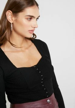 Nly by Nelly Soldes En Ligne I AM HERE - T-shirt à manches longues t-shirts et tops col en v profond femme -Nly by Nelly boutique c6ce142f1fa045d38295e5a99a310ca0