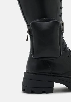 En Remise Nly by Nelly BAD TO THE BONE BOOTS - Bottes à lacets carré femme -Nly by Nelly boutique e2c87cc5b6b74a86a1570b18e262a3a0