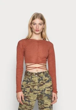 Prix Légers Nly by Nelly CROP SHEER TOP - Pullover pulls et gilets col bateau femme