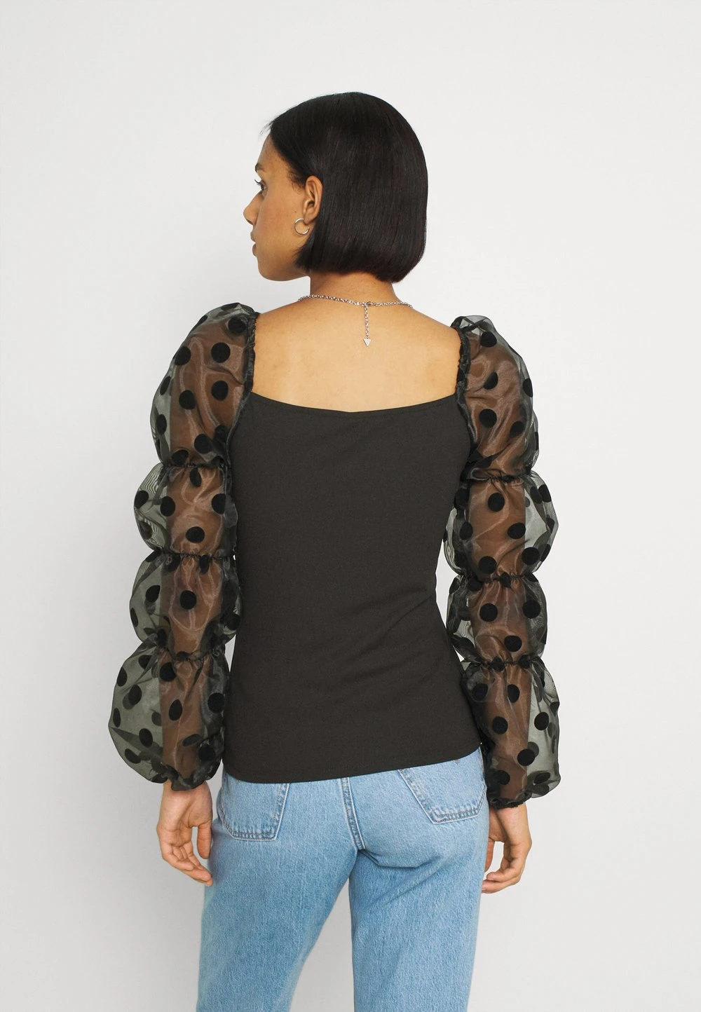 Nly by Nelly PUFF SLEEVES - T-shirt à manches longues Prix Raisonnable t-shirts et tops col carré femme 5 Nly by Nelly PUFF SLEEVES - T-shirt à manches longues Prix Raisonnable t-shirts et tops col carré femme – Image 3