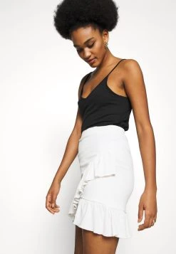 Nly by Nelly Bonne Qualité FRILL STRUCTURED SKIRT - Minijupe jupes couleur unie femme 5 Nly by Nelly Bonne Qualité FRILL STRUCTURED SKIRT - Minijupe jupes couleur unie femme -Nly by Nelly boutique ee428f32bf51457da657e8ee20325328