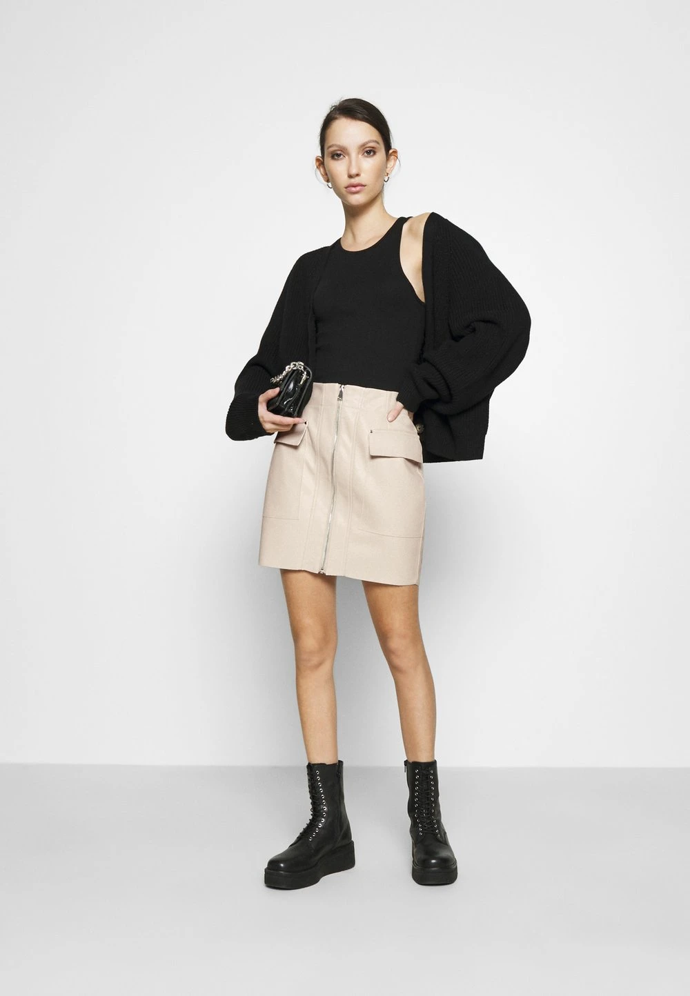 ef53f45f788442f48cabb484f299a950.jpg Nly by Nelly ZIP FRONT SKIRT - Minijupe Petit Prix jupes fermeture éclair femme -Nly by Nelly boutique ef53f45f788442f48cabb484f299a950