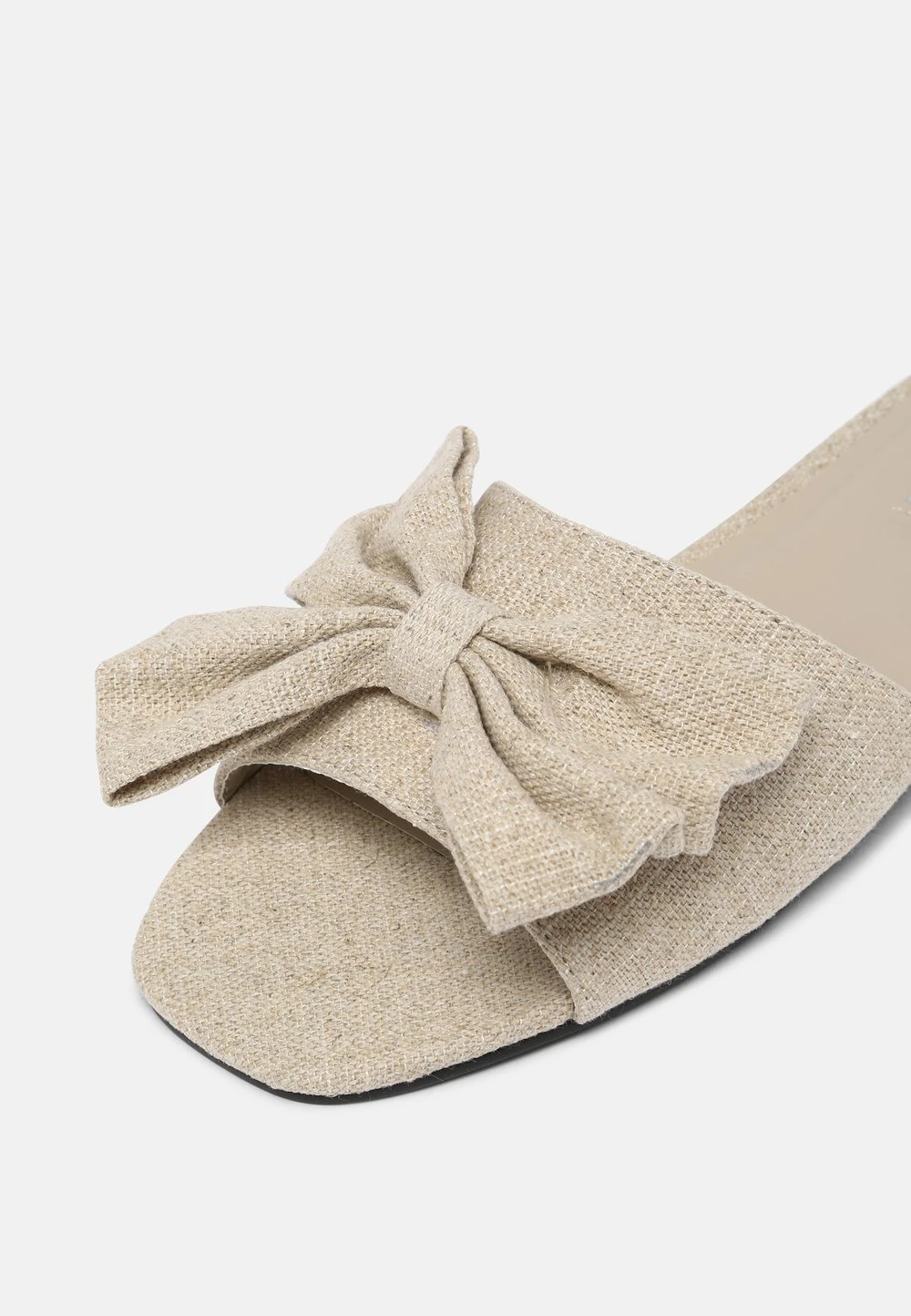 fb85e2452f9f4edd96389acf2cd484e2.jpg Nly by Nelly Produit de première qualité NATURE FEELS BOW FLAT - Mules ouvert femme -Nly by Nelly boutique fb85e2452f9f4edd96389acf2cd484e2